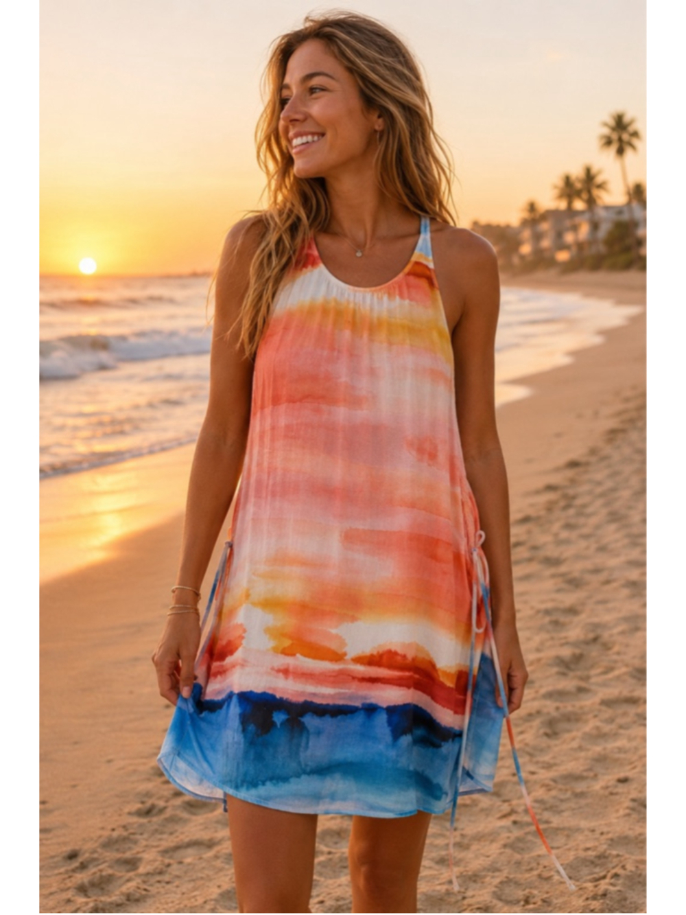 Bella Dahl Tie-Dye Halter Dress NWT Size Small - Picture 2 of 6